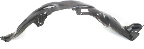 Front Fender Liner for Toyota RAV4 2006-2012, Left (Driver), Plastic, Vacuum Form, Japan Built Vehicle, with Wheel Opening Flares, Replacement
