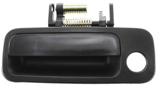 Front Exterior Door Handle for Toyota Camry/Lexus ES300 1997-2001, Left (Driver), Smooth Black with Keyhole, Plastic, USA Built, Replacement