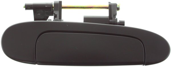 Smooth Black Rear Exterior Door Handle for Toyota Echo 2000-2005, Right (Passenger) Side, Replacement