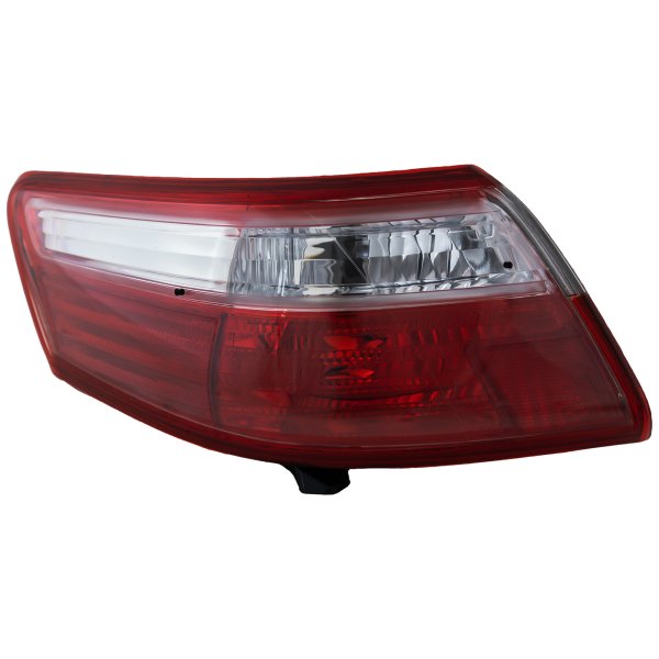 Tail Light for Toyota Camry 2007-2009, Left (Driver) Outer, Lens and Housing, Excludes Hybrid Model, for Japan Built Vehicle, Replacement