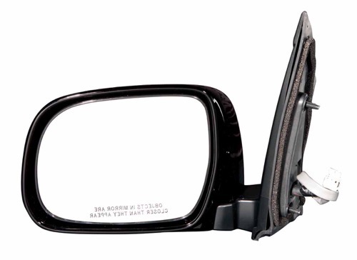 Outside Side View Mirror Assembly for 2004 - 2010 Toyota Sienna, Left (Driver) Side, Power, Heated, without Memory, Gloss Black (Code 202),  87940AE900, Replacement