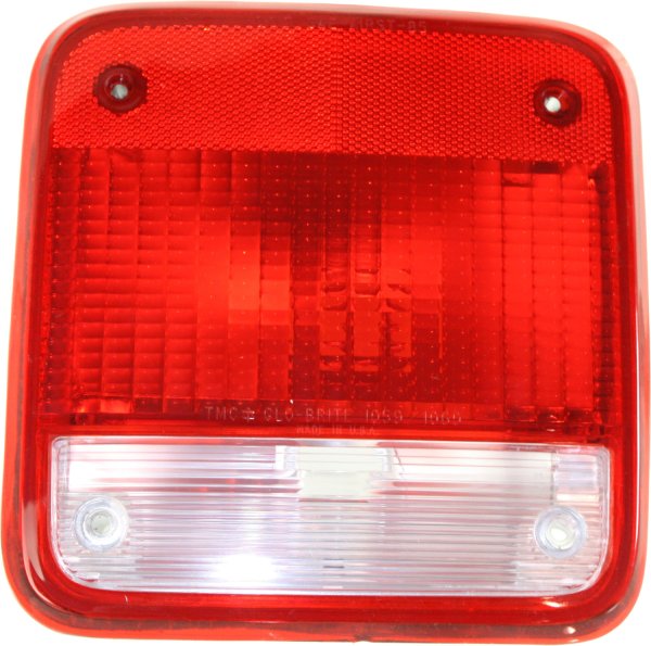 Tail Light Lens and Housing for GMC G-Series Van 1985-1996, Right (Passenger) Side, Replacement