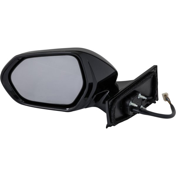 Power Mirror for Toyota Prius Prime 2017-2018, Left (Driver), Manual Folding, Heated, Paintable, with Signal Light, without Auto Dimming, Blind Spot Detection, and Memory, Replacement