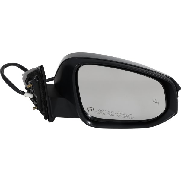 Power Mirror for 2018-2019 Toyota Highlander, Right (Passenger), Manual Folding, Heated, Paintable, with Blind Spot Detection, Memory, Puddle Light, Signal Light, Includes Hybrid Model, Replacement
