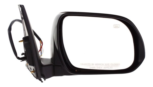 Mirror Right (Passenger) for Toyota 4Runner 2010-2013, Power, Manual Folding, Heated, Paintable, with In-Housing Signal Light, without Auto-Dimming, Blind Spot Detection, Memory, Replacement