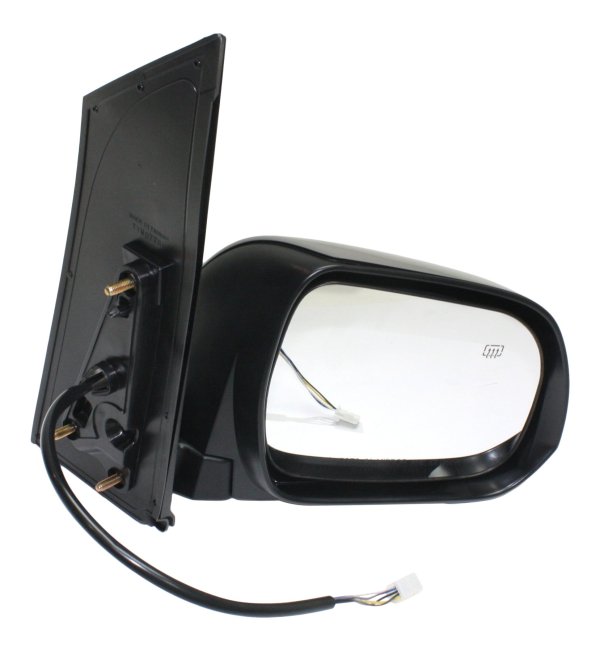 Power Mirror for Toyota Sienna 2011-2012, Right (Passenger) Side, Manual Folding, Heated, Paintable, Without Signal Light, Replacement