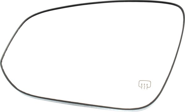 Heated Mirror Glass for Toyota Highlander 2014-2019, Left (Driver) Side, with Backing Plate, without Blind Spot Detection, Replacement