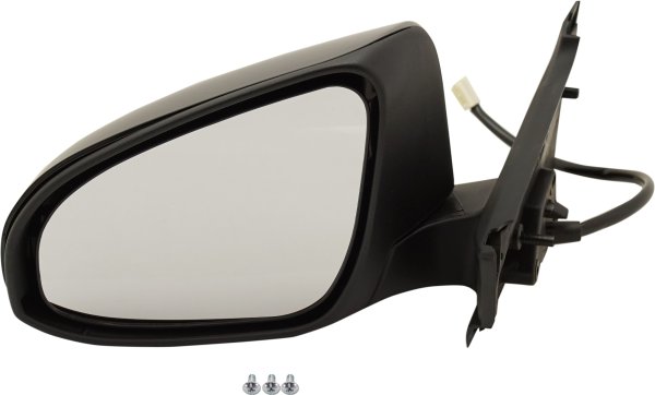 Power Mirror for Toyota Yaris 2014-2014, Left (Driver), Manual Folding, Heated, Paintable, France Built Vehicle, Replacement