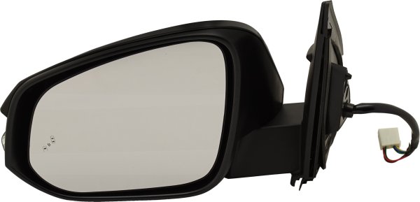 Power Mirror for Toyota RAV4 2013-2018, Left (Driver), Manual Folding, Heated, Paintable, with Blind Spot Detection and Signal Light, North America Built Vehicle, Replacement