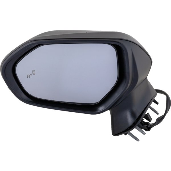 Power Mirror for 2018-2022 Toyota Camry, Left (Driver), Manual Folding, Heated, Paintable, with Blind Spot Detection in Glass and In-Housing Signal Light, without Auto Dimming, Camera Hole, Memory, Replacement
