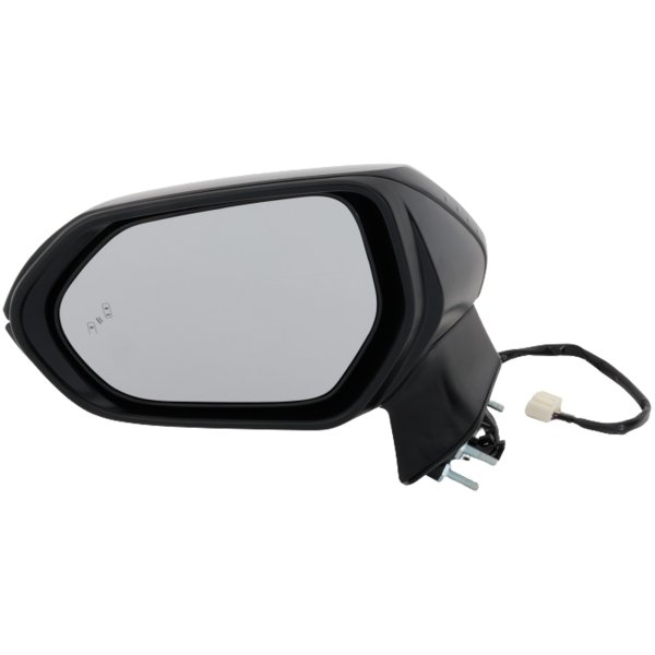 Power Mirror for Toyota Corolla 2020-2022, Left (Driver), Manual Folding, Heated, Paintable, w/ Blind Spot Glass, without Signal Light, for Japan/N.A. Built Vehicles, Replacement