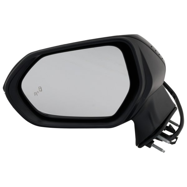 Power Mirror for Toyota Corolla 2019-2023, Left (Driver), Manual Folding, Heated, Paintable, with Blind Spot Detection and Signal Light, without Auto Dimming and Memory, Replacement