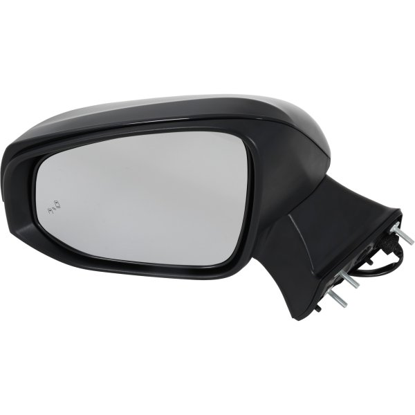 Power Mirror for Toyota Highlander 2020-2023, Left (Driver), Manual Folding, Heated, Paintable, with In-Housing Signal Light, Blind Spot Detection in Glass, without Memory, Puddle Light, Auto-Dimming, Replacement
