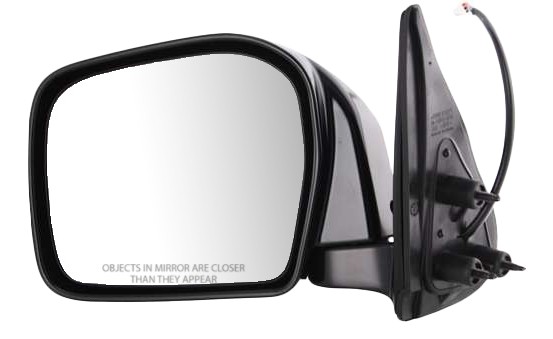 Power Mirror for Toyota Tacoma 2001-2004, Left (Driver), Manual Folding, Non-Heated, Paintable, Suitable for Pre Runner, 2WD (Two-Wheel Drive)/Base/DLX, 4WD (Four-Wheel Drive), Replacement