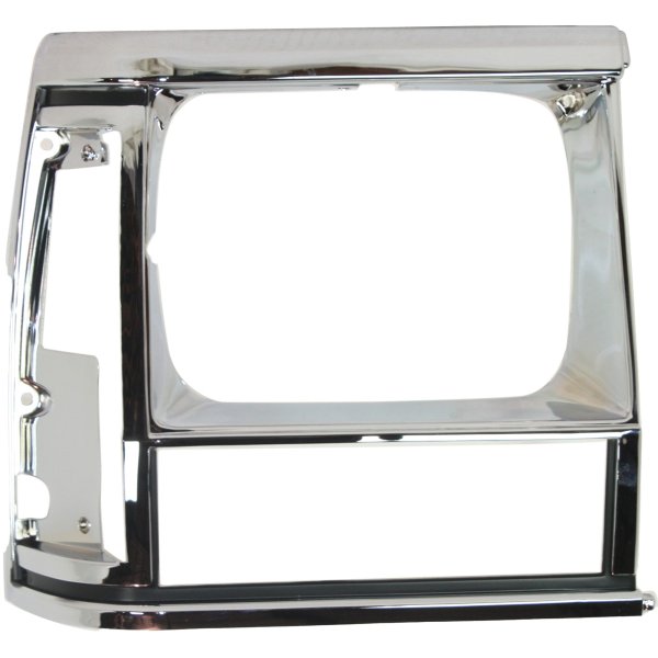 Headlight Door for Jeep Cherokee 1991-1996 Right (Passenger) Side, Chrome with Black Trim, Replacement