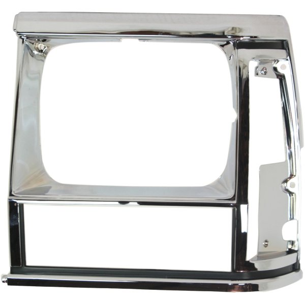 Headlight Door for Jeep Cherokee 1991-1996, Left (Driver) Side, Chrome/Black Trim, Replacement