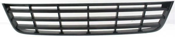 Center Lower Front Bumper Grille for Volkswagen Passat 2006-2010, Black with Black Moulding, Replacement