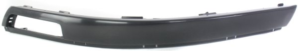 Front Bumper Molding for Volkswagen Passat, 2001-2005, Left (Driver), Black, New Body Style, Replacement