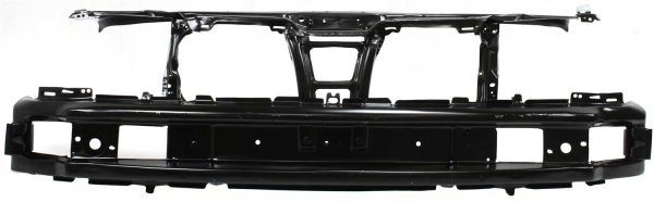 Radiator Support Assembly for Volkswagen Cabrio 1995-1999 / Golf 1993-1999, Black, Steel, Replacement