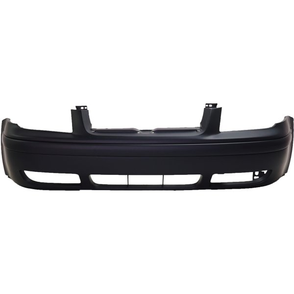 Front Bumper Cover for Volkswagen Jetta 1999-2005, Primed (Ready to Paint), with Built-in Molding, Suitable for Sedan/Wagon, 4th Generation, Replacement