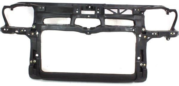 Radiator Support Assembly for Volkswagen Jetta (1999-2004) / Golf (2000-2005), Black, Plastic with Steel, 6-Cylinder, Replacement