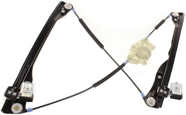 Front Window Regulator for Volkswagen Golf 1999-2006, Jetta 1999-2005, Power, Left (Driver), without Motor, without Panel, 4-Door, Replacement