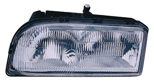 Left (Driver) Headlight Assembly for 1994-1997 Volvo 850, Front Headlight Assembly Replacement Housing / Lens / Cover, with Dual Bulb Headlights, Composite,  91594127, Replacement