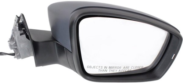 Power Mirror for Volkswagen Passat 2012-2015, Right (Passenger) Side, Manual Folding, Heated, Paintable, with Signal Light, without Memory, From 4/2/2012, Replacement