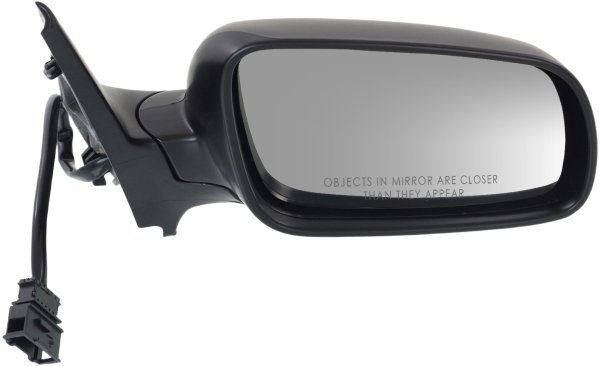 Mirror for Volkswagen Golf 1999-2006, Right (Passenger) Side, Power Adjust, Manual Folding, Heated, Paintable, Clear Glass, without Memory, Replacement