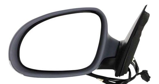 Power Mirror for Volkswagen Passat 2006-2010, Left (Driver), Manual Folding, Heated, Paintable, with Signal Light, without Memory and Puddle Light, Replacement