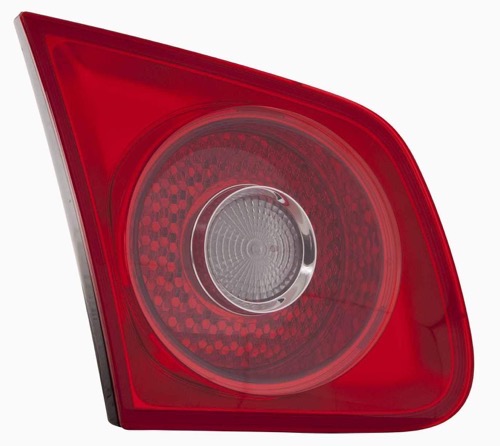 Left (Driver) Back Up Light Assembly for 2005 - 2007 Volkswagen Jetta, 4 Door Sedan,  1K5945093J, Replacement