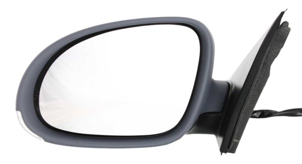 Power Mirror for Volkswagen Jetta Sedan 2005-2010, Left (Driver), Manual Folding, Heated, Paintable, with Puddle and Signal Light, Replacement