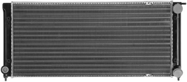Radiator Assembly for 1985 - 1992 Volkswagen Jetta with Air Conditioning, OEM part number: 191121251C, Replacement