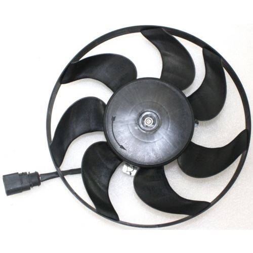 Radiator Cooling Fan Assembly for 2005 - 2013 Volkswagen Eos 2.0L L4 Engine, Includes Motor, Blade, Shroud Assembly,  1K0121205AD9B9, Replacement
