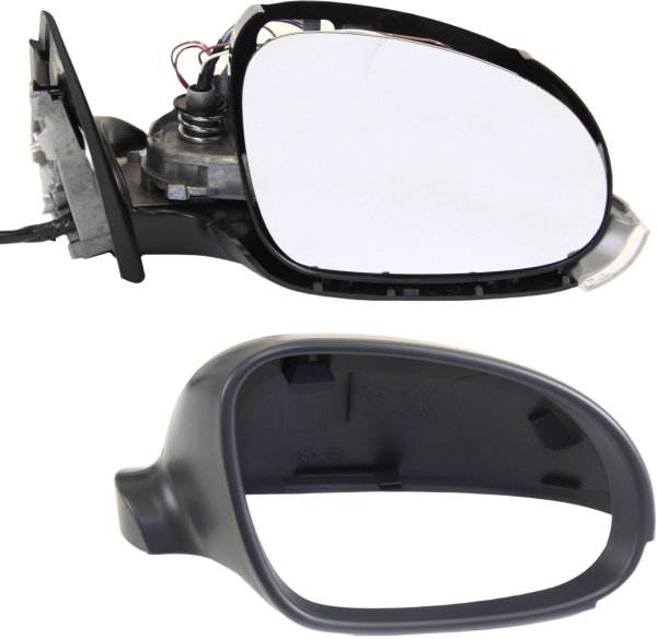 Power Folding, Heated, Paintable Mirror for Volkswagen Passat 2001-2005, Right (Passenger), with Signal Light, without Memory, Replacement