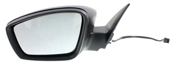 Power Mirror for Volkswagen Beetle 2012-2018, Left (Driver) Side, Manual Folding, Heated, Textured, without Auto Dimming, Blind Spot Detection, Memory, and Signal Light, Replacement