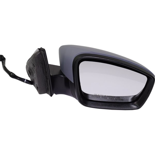 Power Mirror for Volkswagen Jetta Hybrid Model 2013-2016, Right (Passenger) Side, Manual Folding, Heated, Paintable, with Memory Feature, Replacement