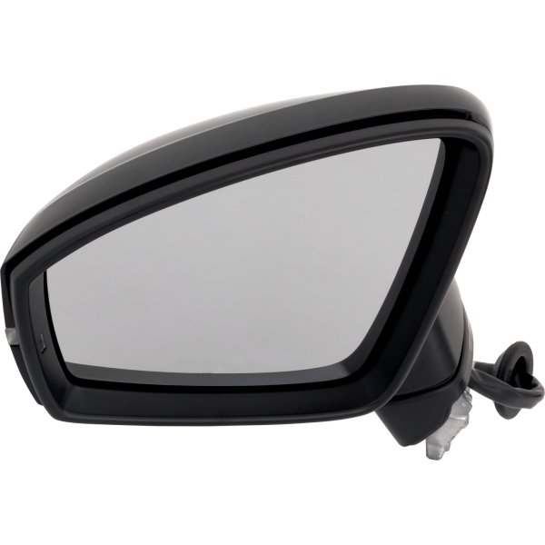 Power Mirror for Volkswagen Tiguan 2018-2021, Left (Driver), Power Folding, Heated, Paintable, with Blind Spot Detection, Memory, Puddle Light, and Signal Light, without Auto Dimming and Lane Change Assist, Replacement