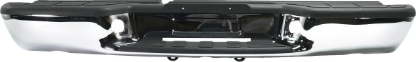 Step Bumper, Face Bar and Pad for Chevrolet S10 Pickup 1998-2004, with Pad Provision, without Mounting Bracket, Chrome, Fleetside, Replacement