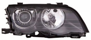 Right (Passenger) Headlight Assembly for 1999 - 2001 BMW 323i, Front Headlight Assembly Replacement Housing/Lens/Cover, E46 Body Code, 4 Door Sedan/Wagon, with Xenon HID Lights, Composite,  63126902764, Replacement.