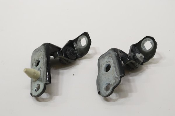 2020, 2021, 2022, 2023, 2024, 2025, 2026 Ford Explorer Black Door Hinge Set - Upper and Lower Front, Left (Driver) (OEM)