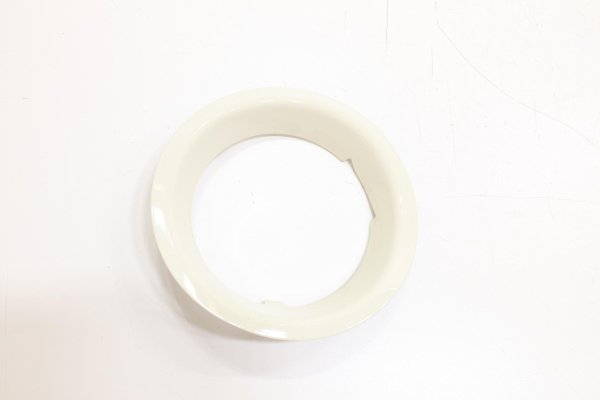 2014, 2015, 2016, 2017, 2018, 2019, 2020, 2021, 2022, 2023, 2024 Mini Cooper White Fuel Filler Door Surround Trim Ring - Right (Passenger) (OEM)