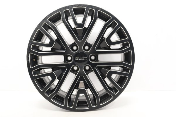 OEM 22x9 6-Spoke Machined Black Alloy Wheel for 2019, 2020, 2021, 2022, 2023, 2024, 2025, 2026 Chevrolet & GMC