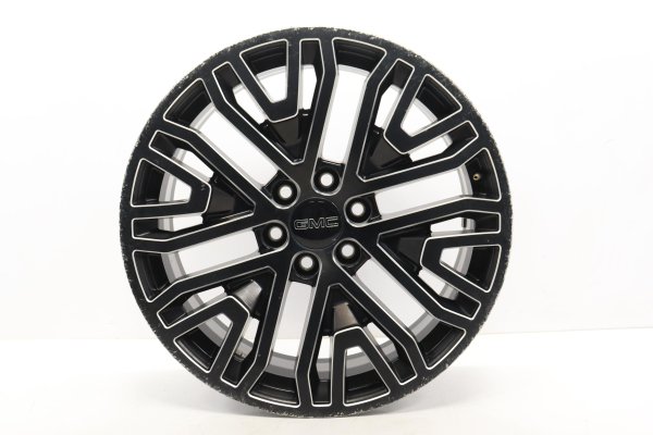 OEM 22x9 6-Spoke Machined Black Alloy Wheel for 2019, 2020, 2021, 2022, 2023, 2024, 2025, 2026 Chevrolet & GMC
