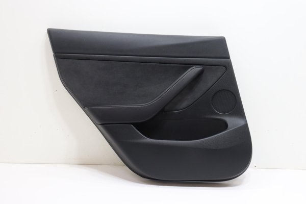 2021, 2022, 2023 Tesla 3 Black Door Interior Trim Panel - Rear, Left (Driver) (OEM)
