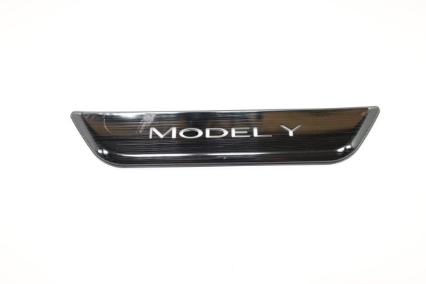 2020, 2021, 2022, 2023, 2024 Tesla Y Front Door Sill Plate Trim - Rear, Right (Passenger) (OEM)
