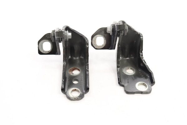 2015, 2016, 2017, 2018, 2019, 2020, 2021, 2022, 2023, 2024 Ford Edge Black Door Upper and Lower Hinge Set - Front, Left (Driver) (OEM)