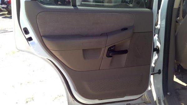2002, 2003, 2004, 2005 Ford Explorer Tan Door Interior Trim Panel with Power Windows and Locks - Rear, Left (Driver) (OEM)