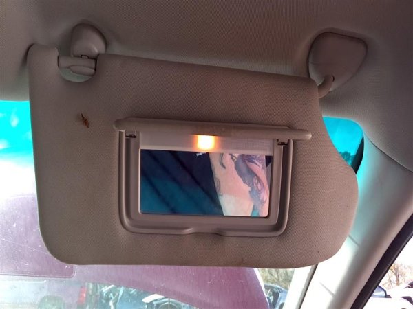 OEM Tan Sun Visor with Illuminated Mirror for 2013, 2014, 2015, 2016, 2017, 2018 Nissan Altima - Right (Passenger)