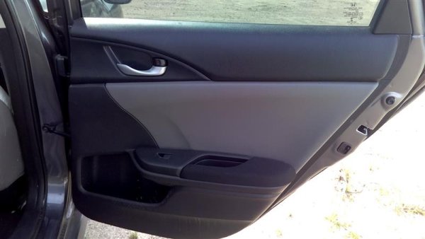 OEM Black Door Interior Trim Panel with Power Windows and Locks for 2016, 2017, 2018, 2019, 2020, 2021 Honda - Rear, Right (Passenger)